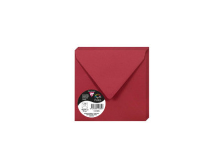 Pollen by Clairefontaine Enveloppes 140 mm, rouge groseille