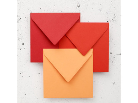 Pollen by Clairefontaine Enveloppes 140 mm, rouge groseille