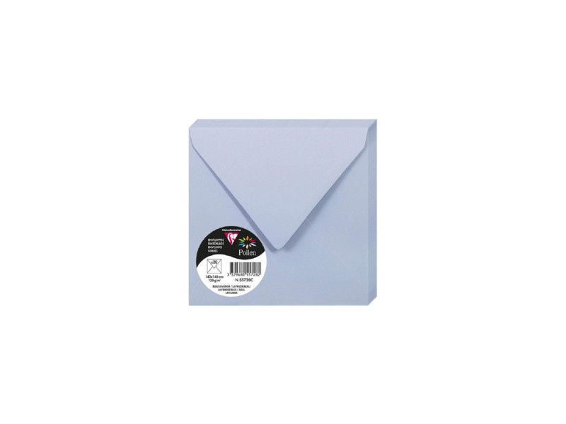 Pollen by Clairefontaine Enveloppes 140 mm, bleu lavande