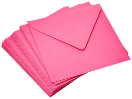 Pollen by Clairefontaine Enveloppes 140 mm, rose fuchsia