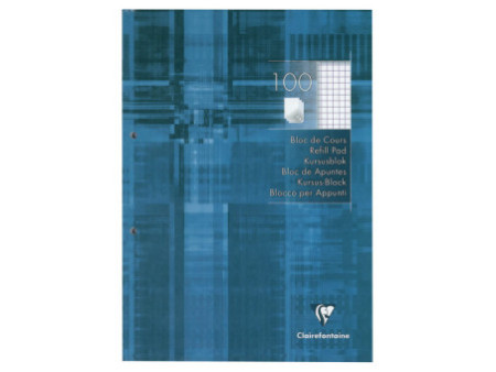 Clairefontaine Bloc de cours, A4, quadrillé 5x5, 200 pages