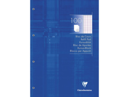 Clairefontaine Bloc de cours, A4, séyès, 200 pages