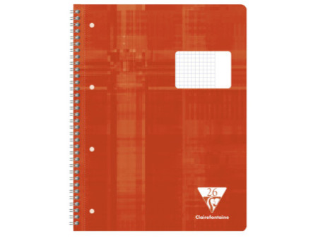 Clairefontaine Cahier spiralé, A4, quadrillé avec marge