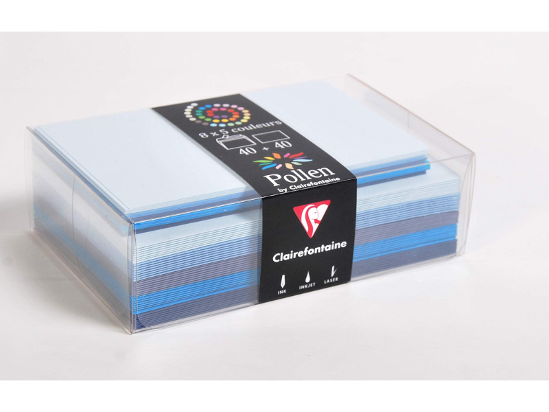Pollen by Clairefontaine Set de correspondance, bleu