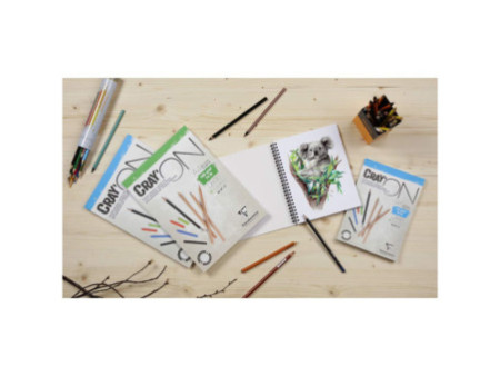 Clairefontaine Bloc papier dessin 'CRAY'ON', A5, 160 g/m2