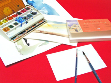 Clairefontaine Bloc de dessin étude Aquarelle ETIVAL, A4