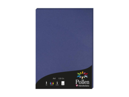 Pollen by Clairefontaine Papier A4, bleu nuit