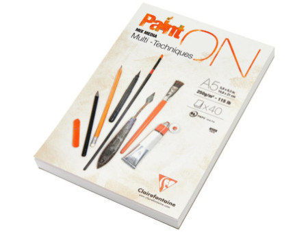 Clairefontaine Bloc papier dessin 'Paint'ON', A5