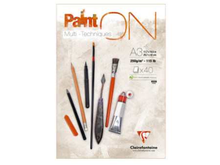 Clairefontaine Bloc papier dessin 'Paint'ON', A3