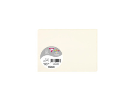 Pollen by Clairefontaine Carte C6, blanc naturel