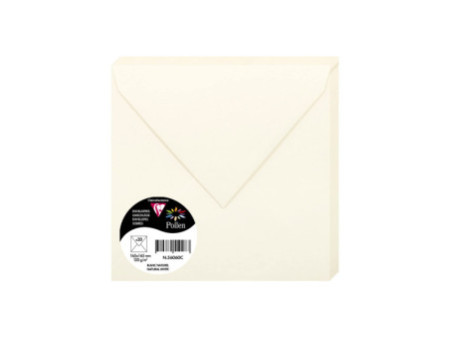 Pollen by Clairefontaine Enveloppes 165 mm, blanc naturel