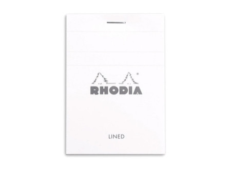 RHODIA Bloc agrafé No. 11, format A7, quadrillé 5x5, blanc