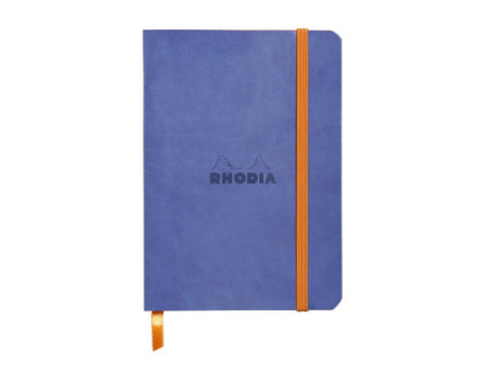 RHODIA Carnet souple RHODIARAMA, A6, ligné, bleu saphir