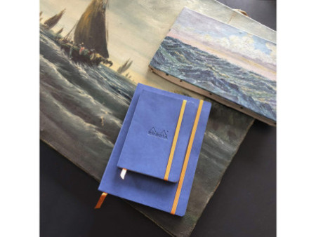 RHODIA Carnet souple RHODIARAMA, A6, ligné, bleu saphir