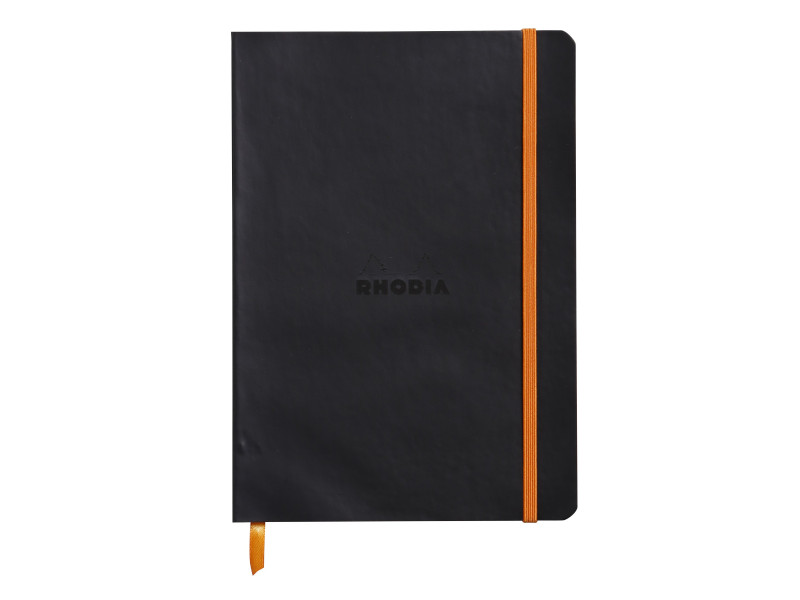 RHODIA Carnet souple RHODIARAMA, A5, ligné, noir