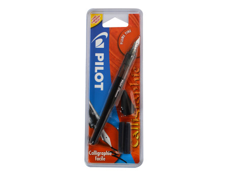 PILOT Stylo plume de calligraphie Plumix fin, corps noir