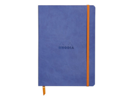 RHODIA Carnet souple RHODIARAMA, A5, ligné, bleu saphir