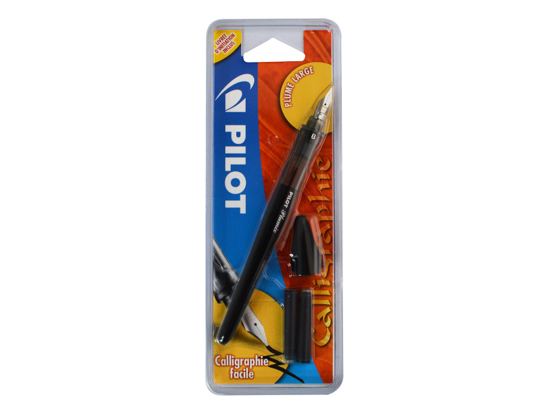 PILOT Stylo plume de calligraphie Plumix large, corps noir