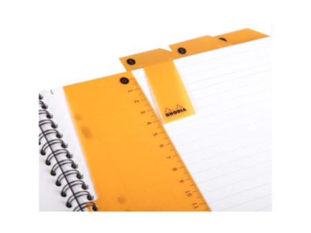RHODIA Cahier à spirale 'Note Book', A5, ligné, noir