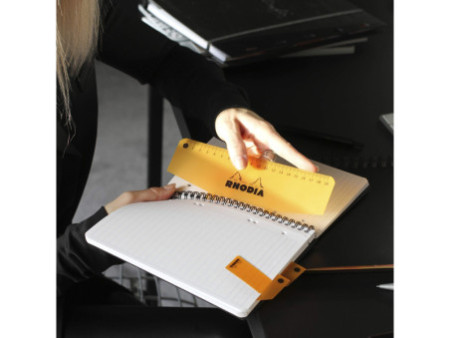 RHODIA Cahier à spirale 'Note Book', A5, ligné, noir