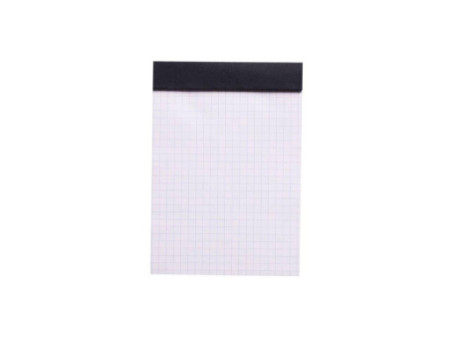RHODIA Bloc agrafé No. 13, format A6, quadrillé 5x5, noir