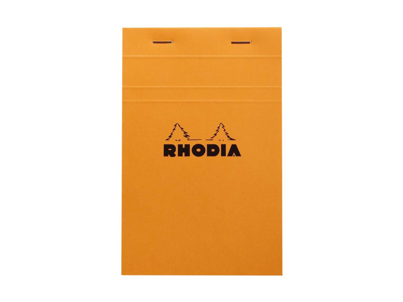 RHODIA Bloc agrafé No.14, 110 x 170 mm, quadrillé 5x5 orange
