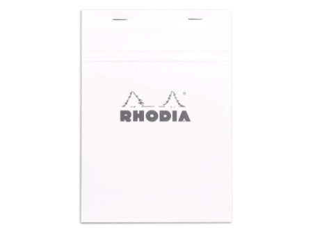 RHODIA Bloc agrafé No. 16, format A5, quadrillé 5x5, blanc