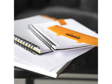 RHODIA Cahier à spirale 'Note Book', format A4+, ligné, noir