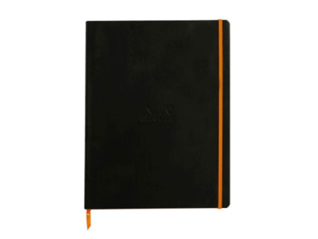 RHODIA Carnet de notes RHODIARAMA, A4+, ligné, noir