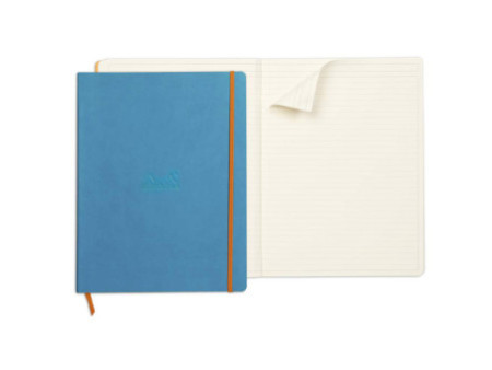 RHODIA Carnet de notes RHODIARAMA, A4+, ligné, turquoise