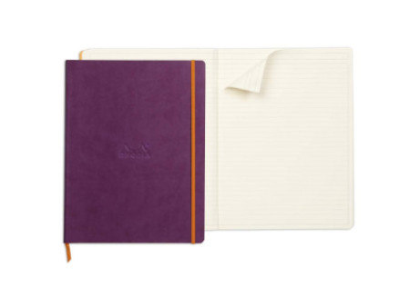 RHODIA Carnet de notes RHODIARAMA, A4+, ligné, violet