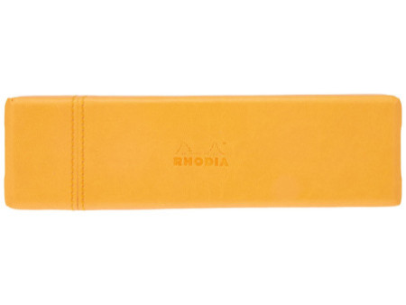 RHODIA Plumier, en similicuir, orange