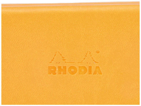 RHODIA Plumier, en similicuir, orange