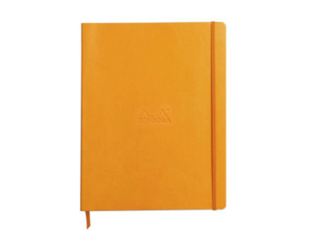 RHODIA Carnet de notes RHODIARAMA, A4+, ligné, orange