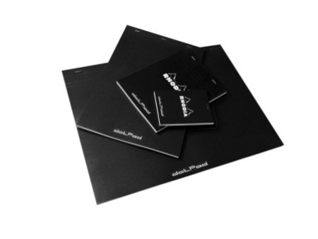 RHODIA Bloc-notes agrafé 'dotPad', A4, pointillé, noir