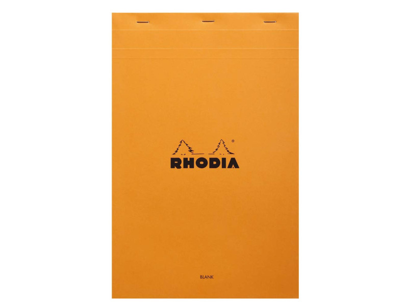RHODIA Bloc agrafé No. 19, format A4+, uni, orange