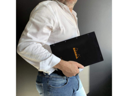 RHODIA Bloc agrafé No. 20, format A4+, séyès, lot de 3