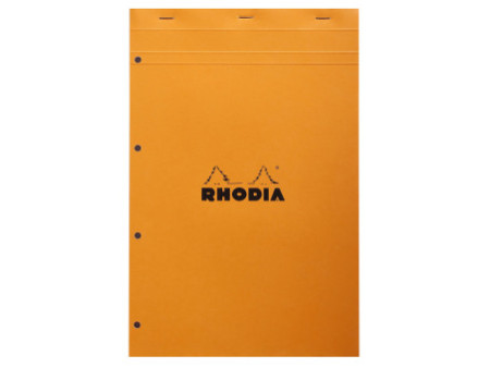 RHODIA Bloc agrafé No. 20, format A4+, quadrillé, lot de 3