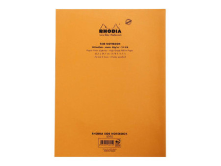 RHODIA Bloc de cours, format A4, séyès, orange, lot de 3