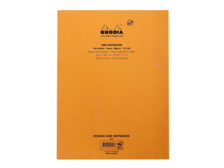 RHODIA Bloc de cours, format A4, quadrillé, orange, lot de 3