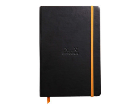 RHODIA Carnet rigide RHODIARAMA, A5, ligné, noir