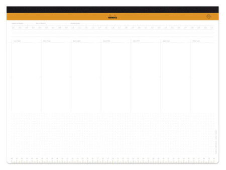 RHODIA Sous-main semainier non daté RHODIATIME, A3+