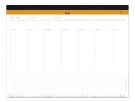 RHODIA Sous-main semainier non daté RHODIATIME, A4+