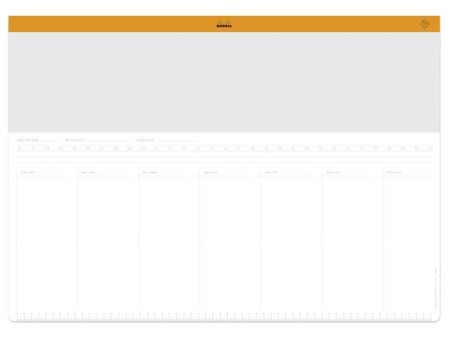 RHODIA Sous-main semainier non daté RHODIATIME, A2