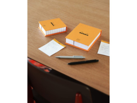 RHODIA Bloc mémo No. 13, 115 x 160 mm, ligné, orange