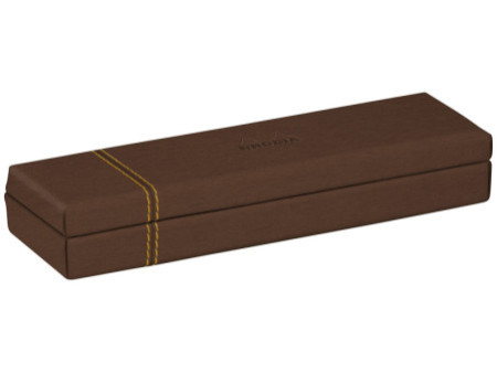 RHODIA Plumier, en simili cuir, bronze