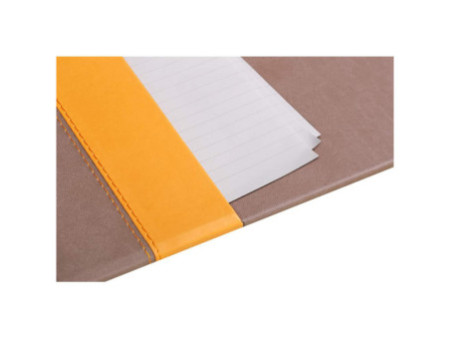 RHODIA Sous-main, en similicuir, chocolat