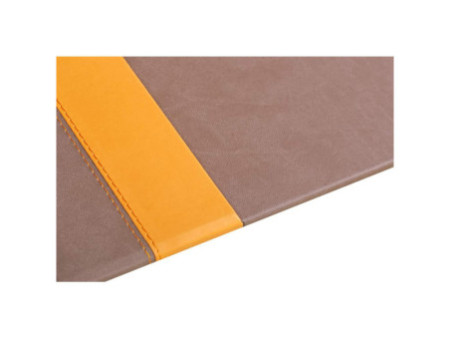RHODIA Sous-main, en similicuir, chocolat