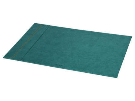 RHODIA Sous-main, en similicuir, paon