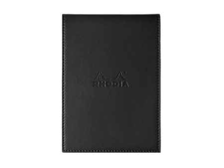 RHODIA Porte-bloc + bloc No. 13, 115 x 158 mm, ligné, noir